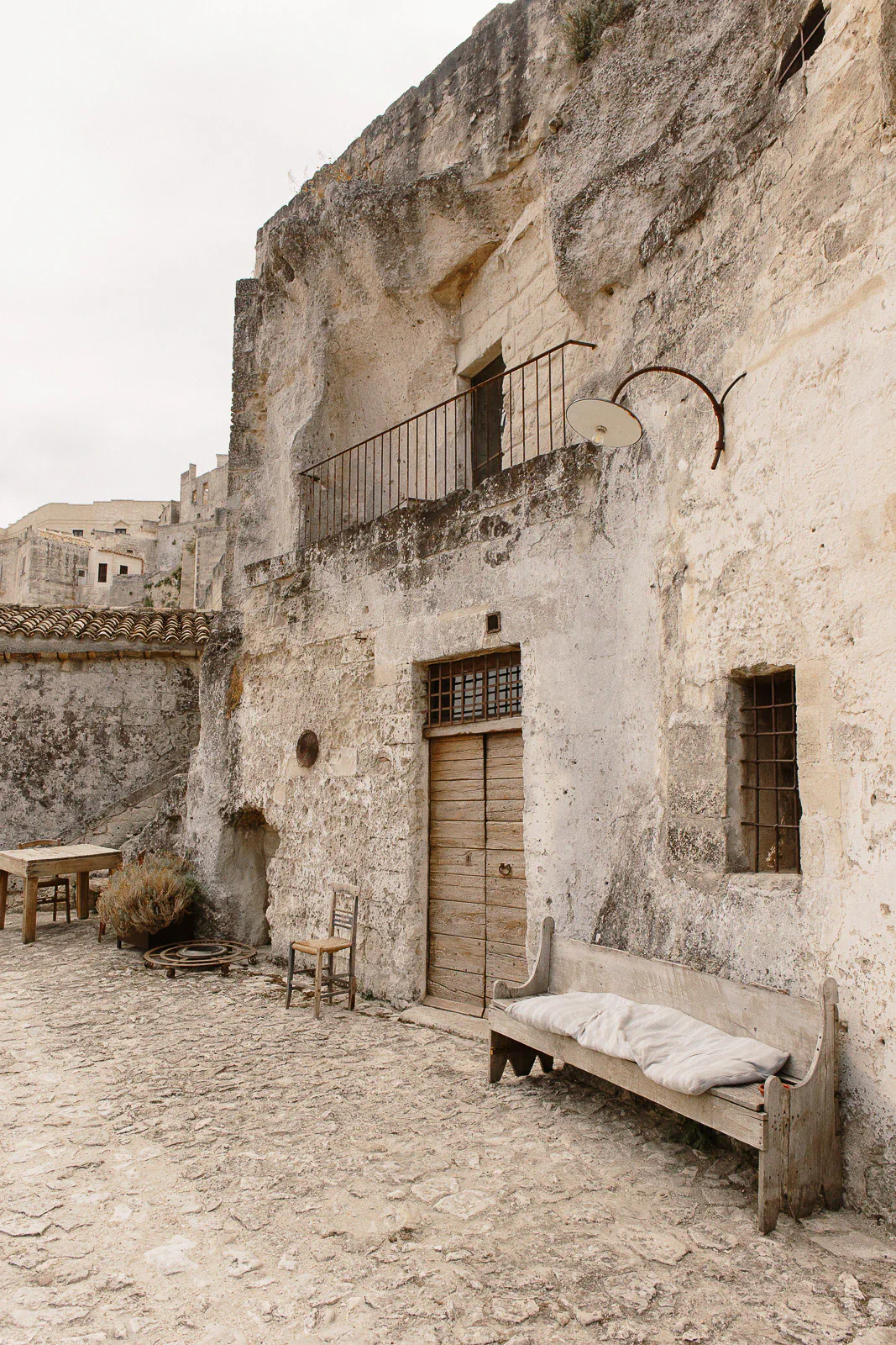 Romantic stone house in Matera, Italy, with intimate rustic terrace—perfect for elegant destination wedding celebrations.